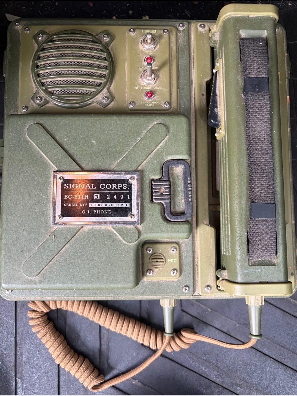 BC-611H Military Real Used Field Phone - WORKING And Useable